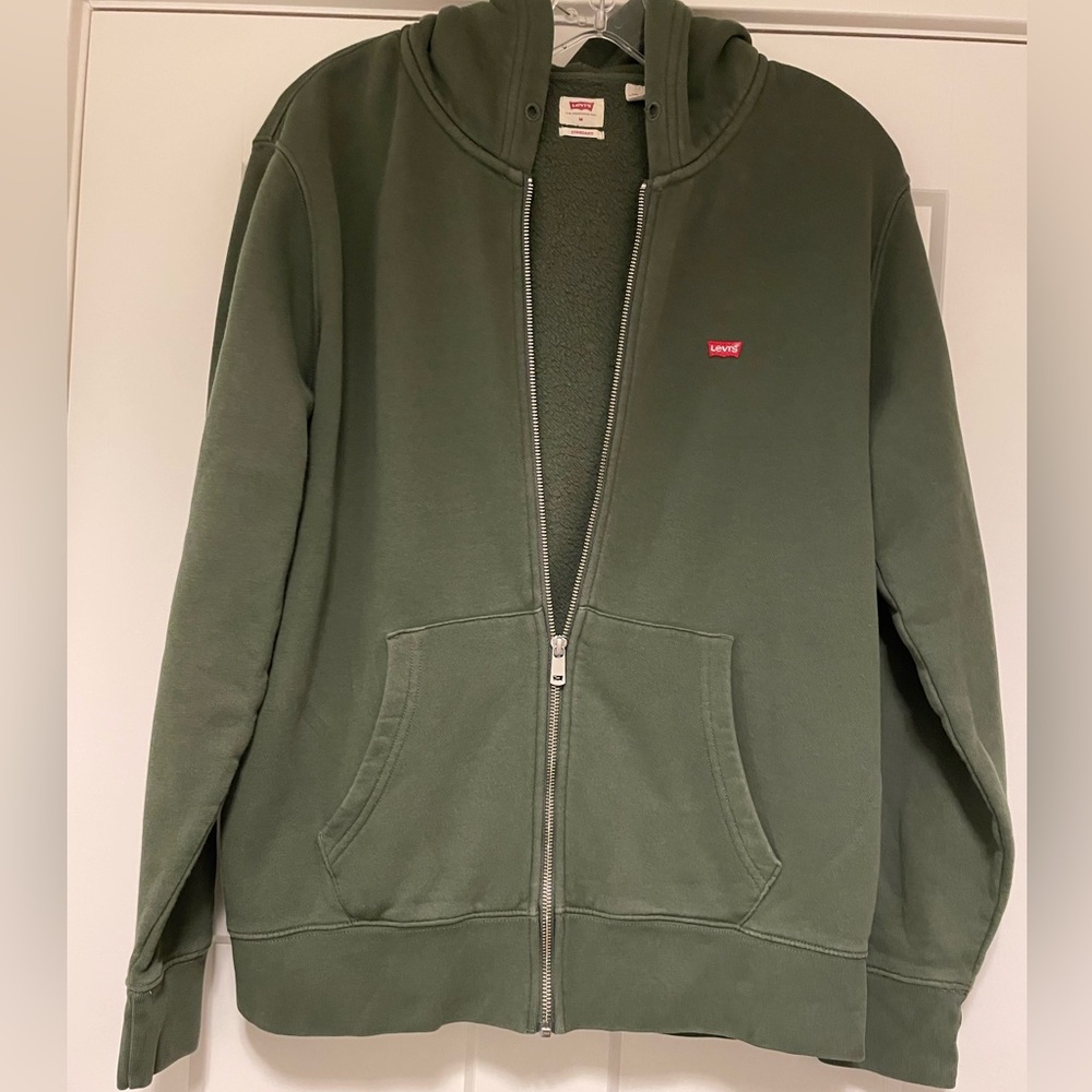 Levi's Green Zip-Up Hoodie